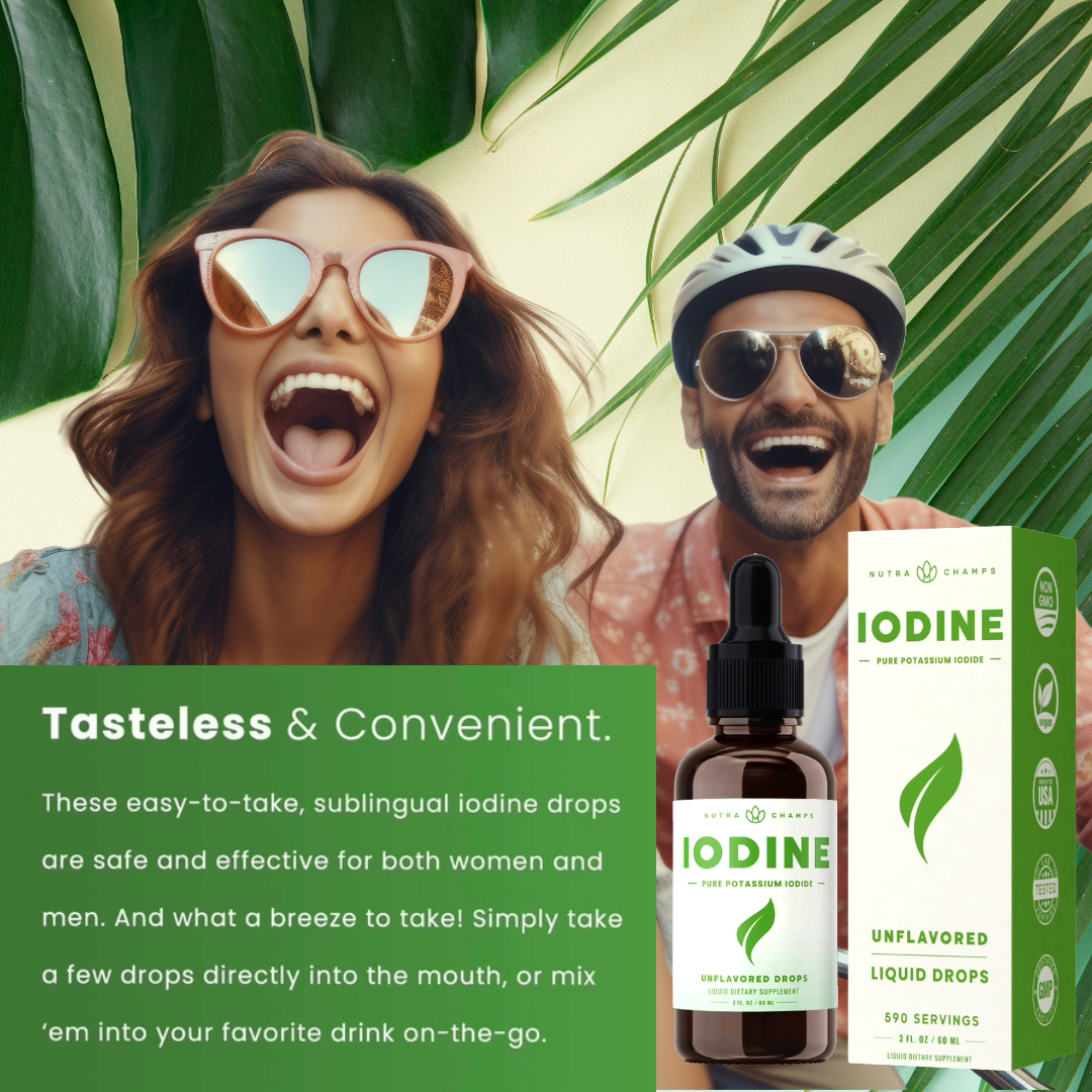 NutraChamps Iodine Drops - Boost Your Energy, Metabolism, and Clarity