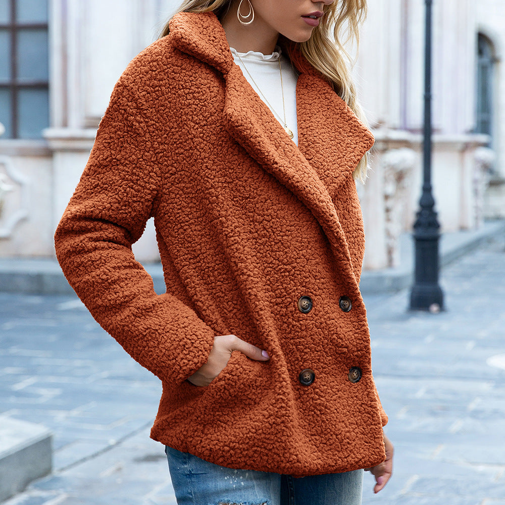 Snuggle Up in Style - Fluffy Lapel Coat for Winter ❄️