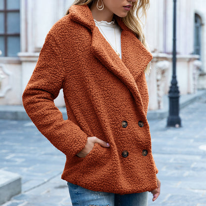 Snuggle Up in Style - Fluffy Lapel Coat for Winter ❄️