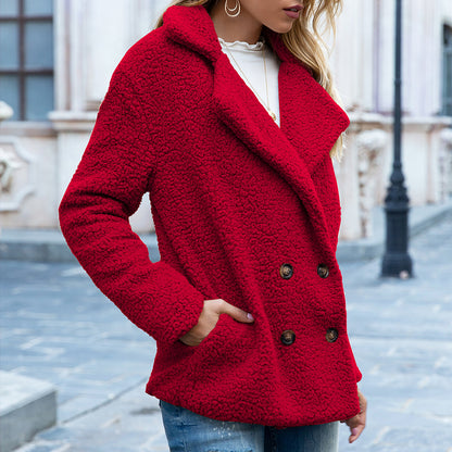 Snuggle Up in Style - Fluffy Lapel Coat for Winter ❄️