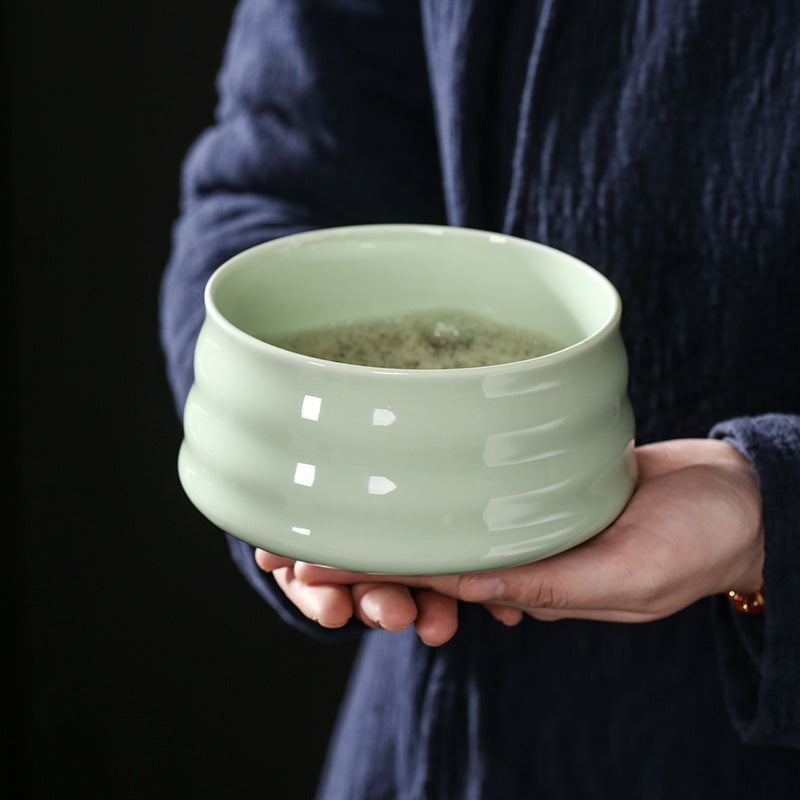 Ceremonial Splendor: Japanese Matcha Tea Ensemble with Artisanal Matcha Brush