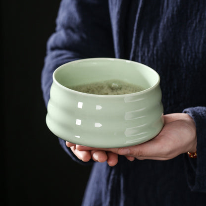 Ceremonial Splendor: Japanese Matcha Tea Ensemble with Artisanal Matcha Brush