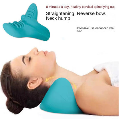 Optimized Cervical Spine Massage Pillow for Home Use - Gravity Acupressure Neck and Shoulder Massager with Traction Correction