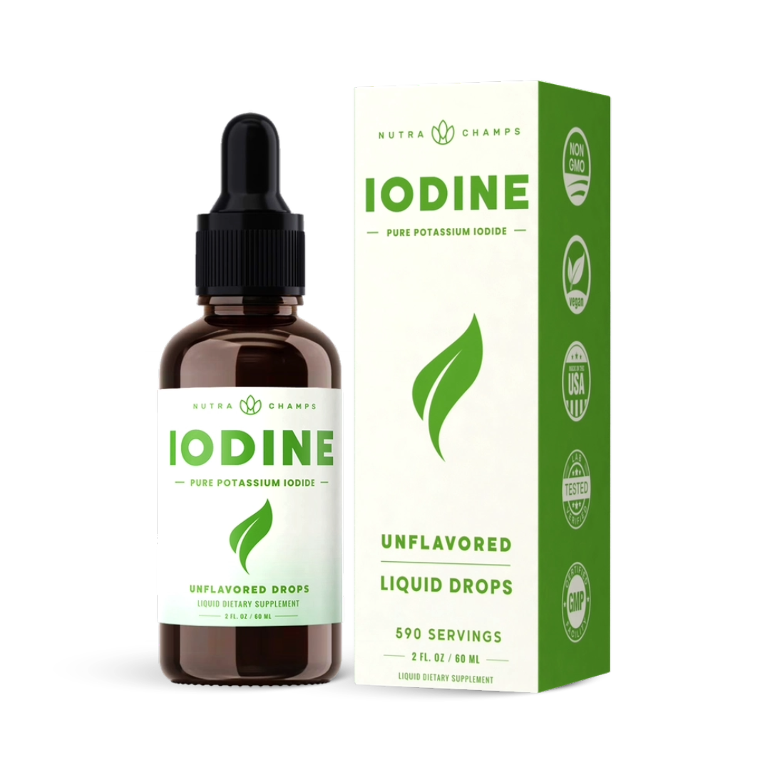 NutraChamps Iodine Drops - Boost Your Energy, Metabolism, and Clarity