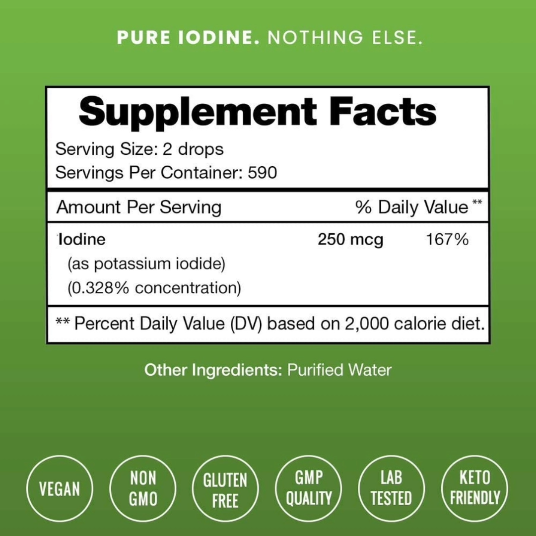 NutraChamps Iodine Drops - Boost Your Energy, Metabolism, and Clarity