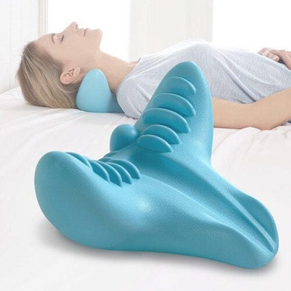 Optimized Cervical Spine Massage Pillow for Home Use - Gravity Acupressure Neck and Shoulder Massager with Traction Correction