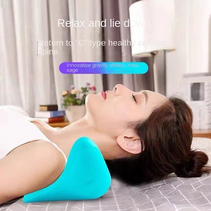 Optimized Cervical Spine Massage Pillow for Home Use - Gravity Acupressure Neck and Shoulder Massager with Traction Correction